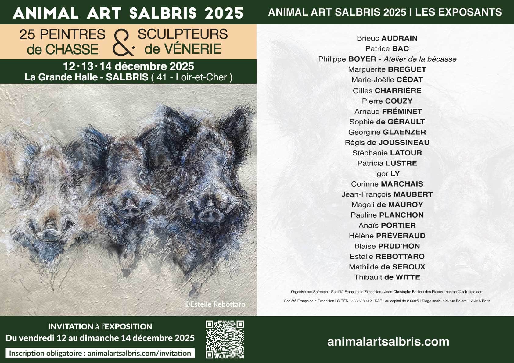 Invitation ANIMAL ART SALBRIS 2025 WE
